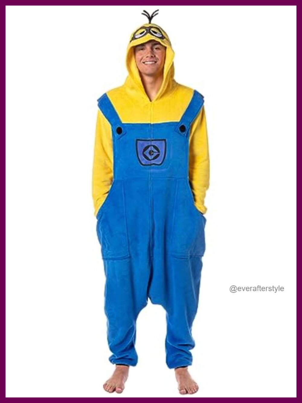 Adult Minions Kigurumi Union Suit One-Piece Pajama Costume